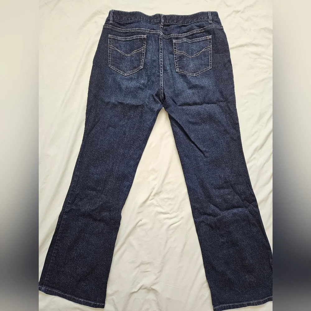 J Jill Womens Bootcut Jeans Dark Wash Stretch Denim Authentic - Picture 9 of 10